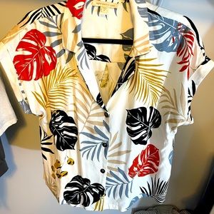 Monteau Floral Linen Top